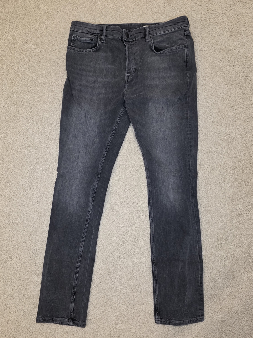 AllSaints Slim Straight Gray Men's Jeans